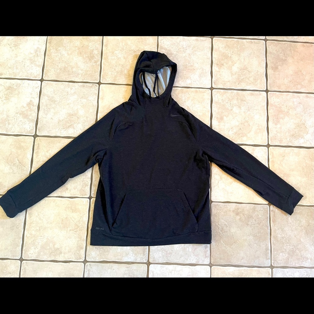 Nike Dry Fit Mens dark Gray hoodie, XL, good condition!
